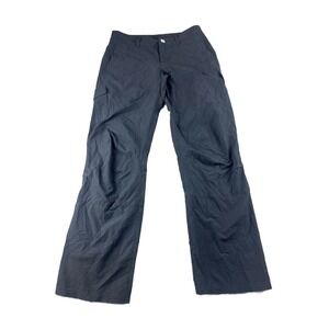 Eastern Mountain Sports Cargo Pants Women 4-R Black Compass Convertible Outdoor